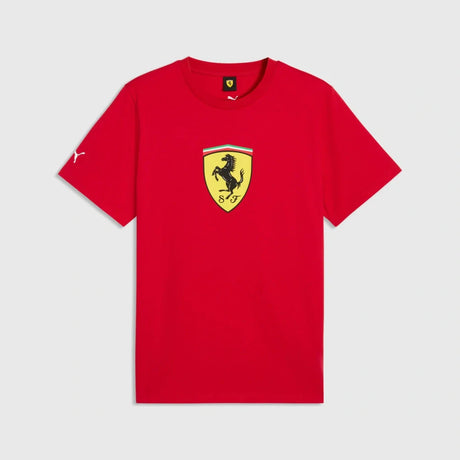 Koszulka kibica Scuderia Ferrari F1 x Puma z dużą tarczą – czerwona
