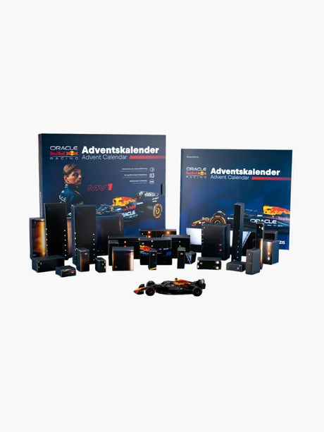Model do złożenia Oracle Red Bull Racing RB21 Max Verstappen 1:43 – kalendarz adwentowy