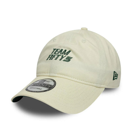 Czapka z daszkiem Carlos Sainz TEAMFIFTY5 New Era 9TWENTY – złamana biel