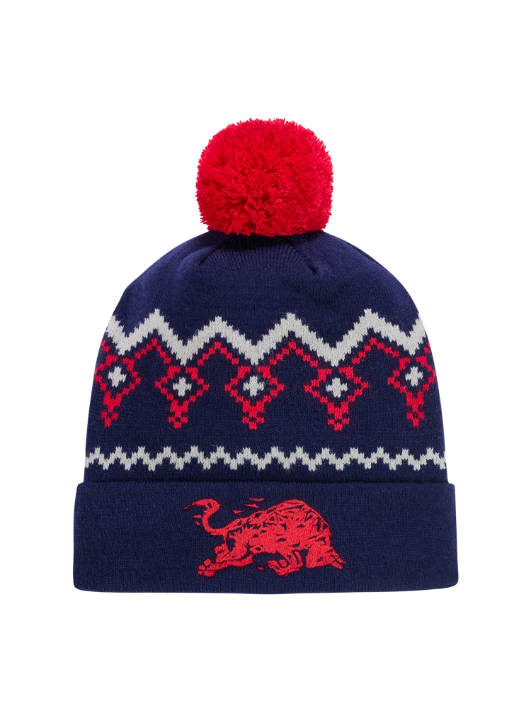 Czapka zimowa z pomponem Red Bull Ring z logo – edycja świąteczna