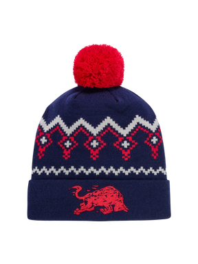 Czapka zimowa z pomponem Red Bull Ring z logo – edycja świąteczna