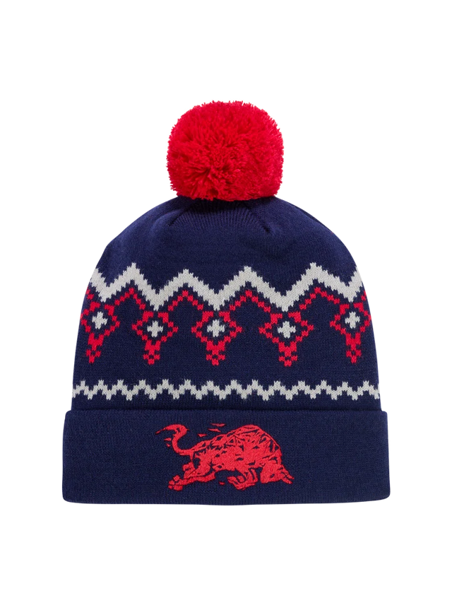 Czapka zimowa z pomponem Red Bull Ring z logo – edycja świąteczna