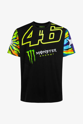 Koszulka VR46 Valentino Rossi Monster Energy Dual – czarna