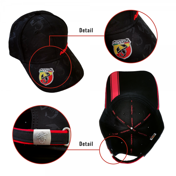 Czapka z daszkiem Abarth czarna