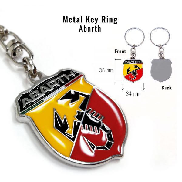 Abarth BADGE metal keyring