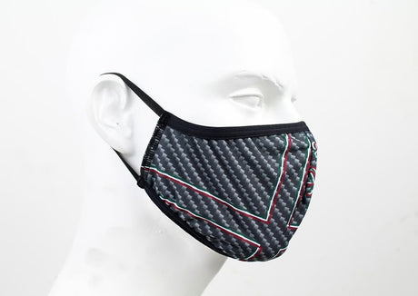 Maseczka Alfa Romeo Carbon czarna, produkt oficjalny