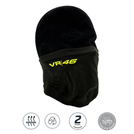 Valentino Rossi VR46 face mask with neck gaiter black