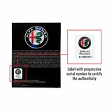 Alfa Romeo 3D Quadrifoglio stickers right and left 95 x 85 mm