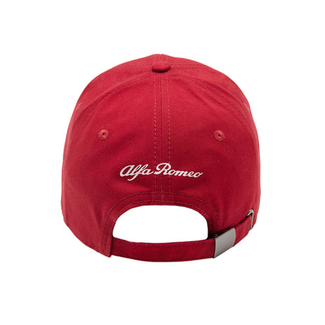 Czapka z daszkiem Alfa Romeo z dużym logo czerwona