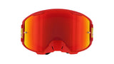 Gogle motocrossowe Red Bull Spect STRIVE S czerwone z czerwoną szybą