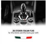 Naklejka z włoską flagą do Alfa Romeo Giulia i Stelvio