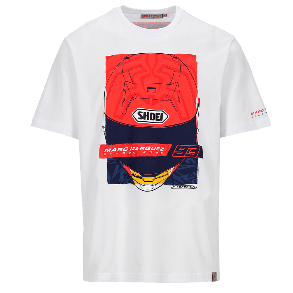 Marc Marquez T-shirt Season Helmet, white