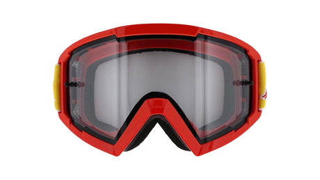 Gogle motocrossowe Red Bull Spect WHIP czerwone z przezroczystą szybą