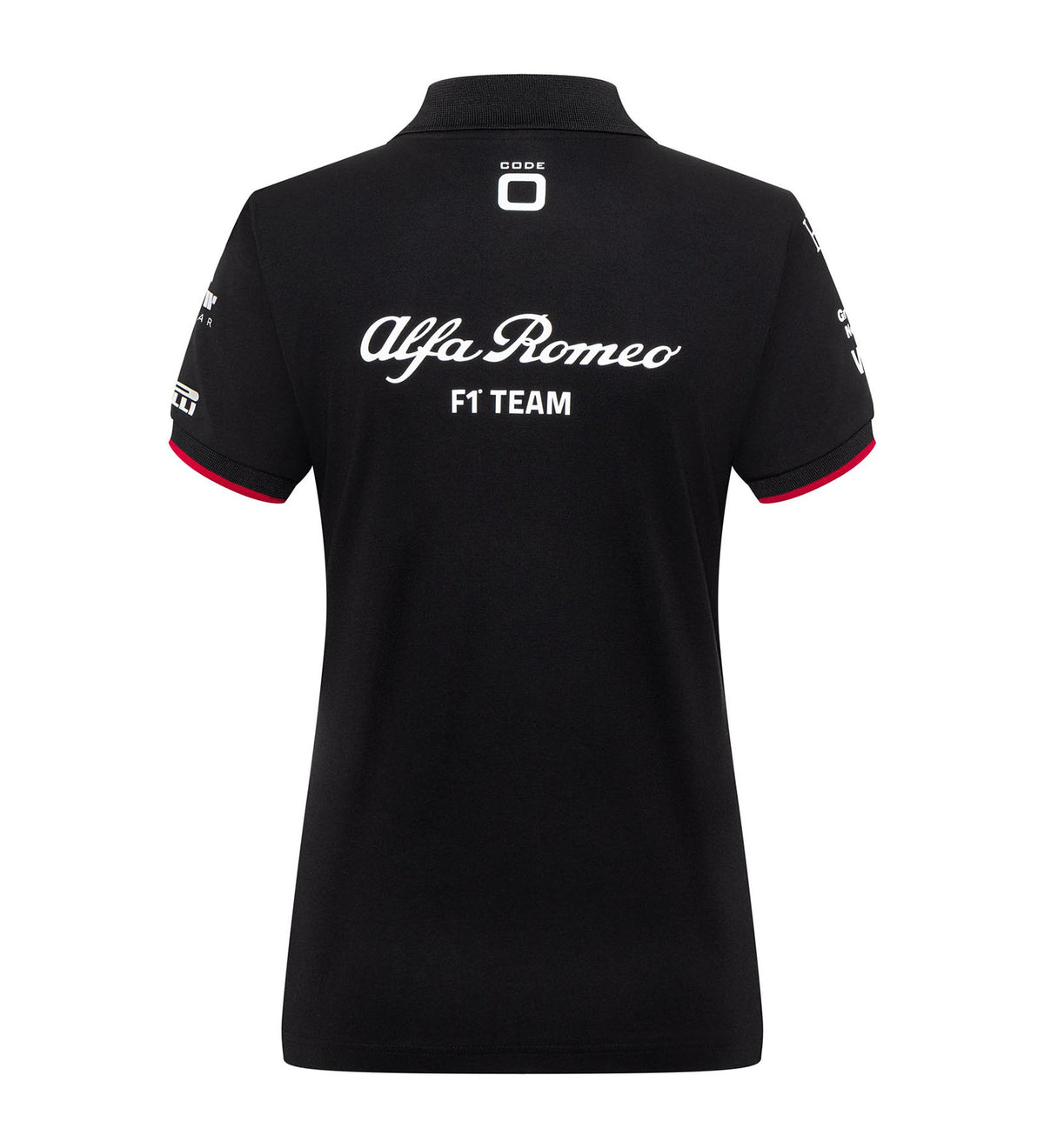 Damska koszulka polo zespołowa Alfa Romeo F1 Team czarna