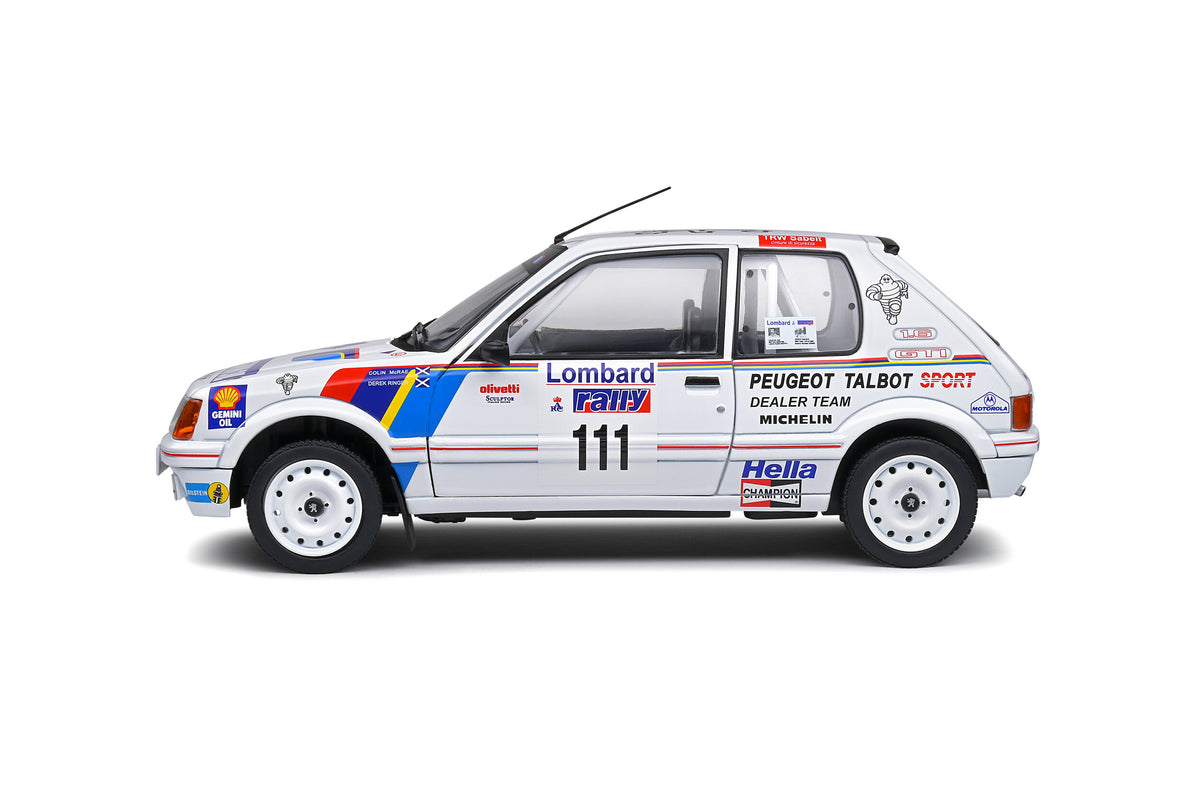 Model Solido Peugeot 205 GTI Colin McRae 1:18 Lombard Rally 1988