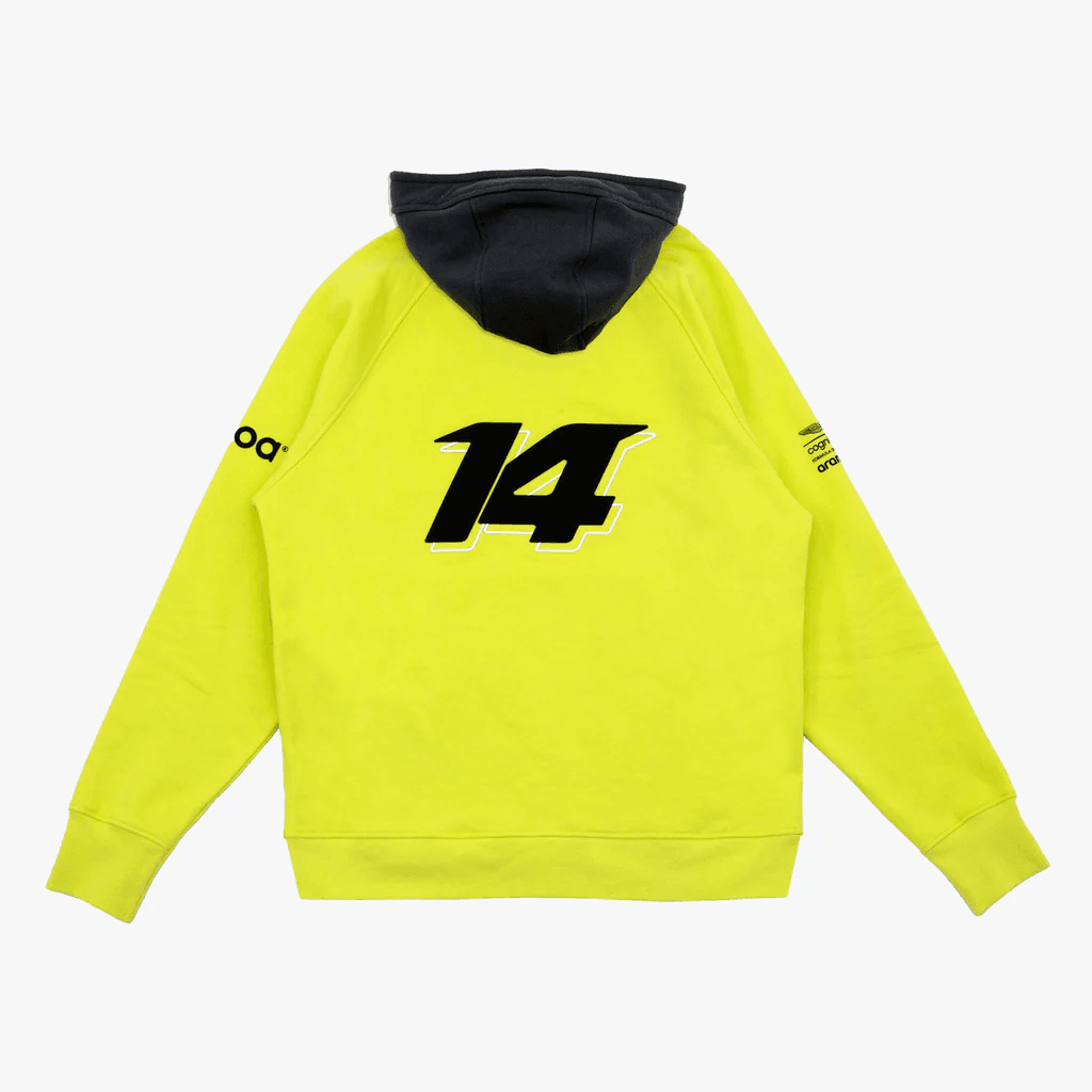 Fernando Alonso X Aston Martin casual sweatshirt, lime
