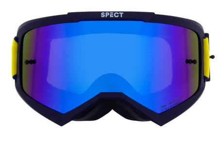 Gogle motocrossowe Red Bull Spect EVAN granatowe z niebieską szybą
