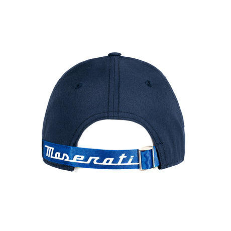 Czapka z daszkiem Maserati z logo trójzębu niebieska
