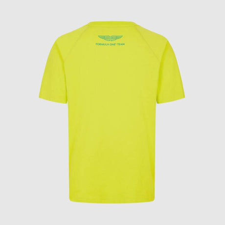 Koszulka casual Aston Martin F1 Team LOGO jasnożółta