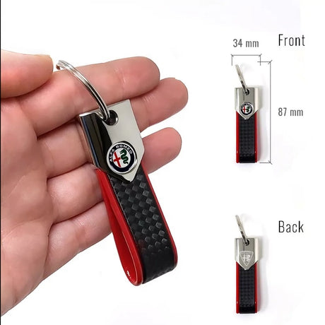 Brelok Alfa Romeo BAND carbon red
