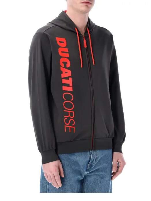 Bluza kibica Ducati Corse ciemnoszara z logo