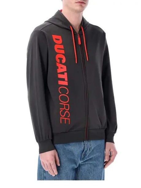 Bluza kibica Ducati Corse ciemnoszara z logo