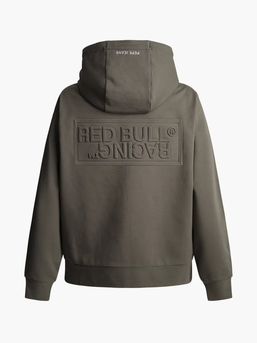 Bluza z kapturem Pepe Jeans - Red Bull Racing ciemnozielona
