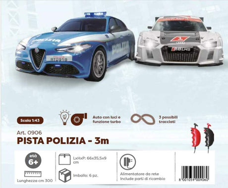 Tor wyścigowy PISTA Alfa Romeo Polizia - Audi 1:43