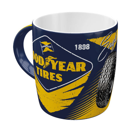 Ceramiczny kubek Goodyear z motywem