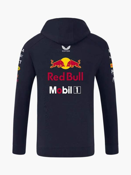 Bluza zespołowa z kapturem Oracle Red Bull Racing z logo sponsorów