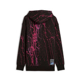 Bluza z kapturem Puma Formuła 1 Splash – czarno-różowa