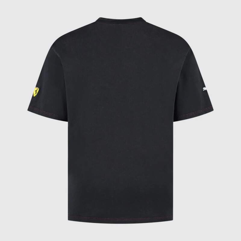 Koszulka casual Scuderia Ferrari F1 czarna GRAPHIC