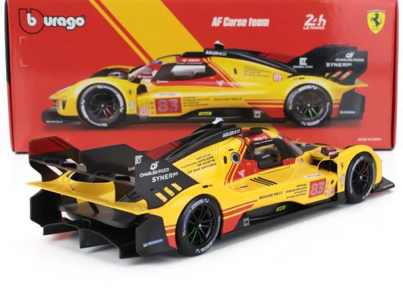 Model Bburago Ferrari 499P NR.83 Le Mans 2024 1:18 AF Corse