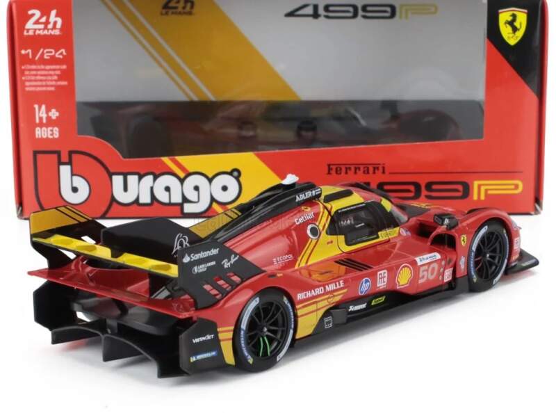 Model BBurago Ferrari 499P #50 Winner Le Mans 2024