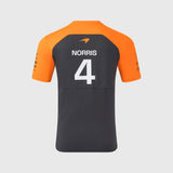 Koszulka zespołowa McLaren F1 Lando Norris z logo sponsorów – ciemnoszara