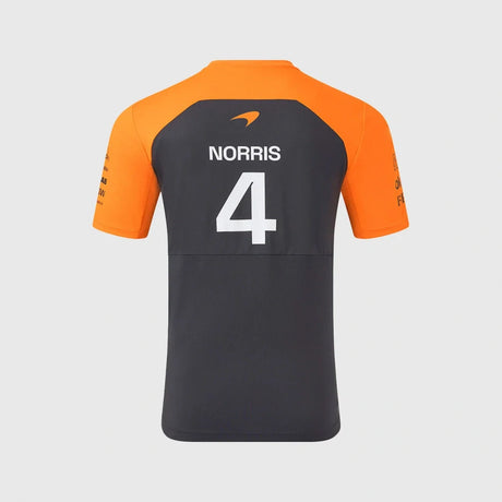 McLaren F1 Lando Norris Team T-Shirt with Sponsor Logos – Dark Grey