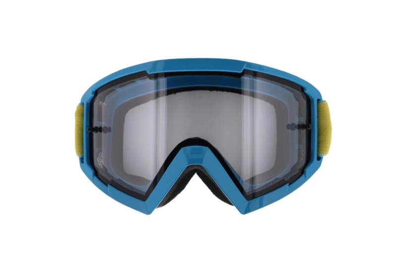 Gogle motocrossowe Red Bull Spect WHIP neonowoniebieskie z przezroczystą szybą
