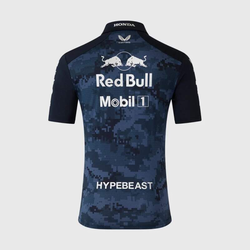 Koszulka polo zespołowa Oracle Red Bull Racing z logo sponsorów x HYPEBEAST