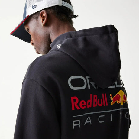 Bluza z kapturem oversize Oracle Red Bull Racing New Era z grafiką – granatowa