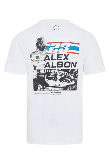 Koszulka kibica Alex Albon - Williams Racing F1 biała - XXL