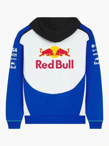 Bluza zespołowa rozpinana z kapturem Visa Cash App Racing Bulls z logo sponsorów – edycja zespołowa