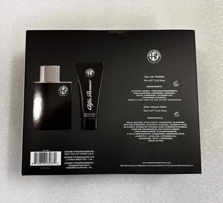 Zestaw prezentowy Alfa Romeo Black Eau De Toilette 75 ml + balsam po goleniu 100 ml