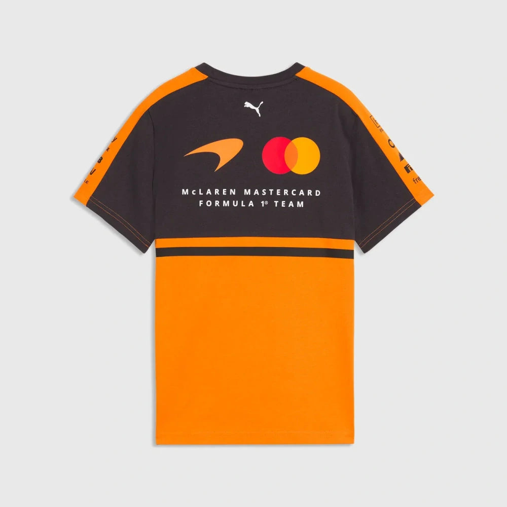 McLaren F1 x Puma Kids' Team T-Shirt with Sponsor Logos – Team Edition