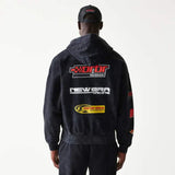 Bluza rozpinana Oracle Red Bull Racing NE LINEAR czarna - oversize