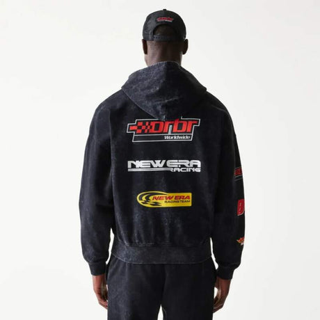 Bluza rozpinana Oracle Red Bull Racing NE LINEAR czarna - oversize