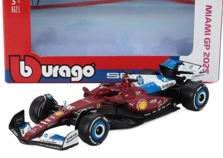 Model Scuderia Ferrari SF-25 BBurago #16 Charles Leclerc Miami GP 2025