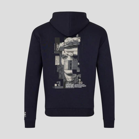 Bluza z kapturem Oracle Red Bull Racing - Max Verstappen PIXEL granatowa