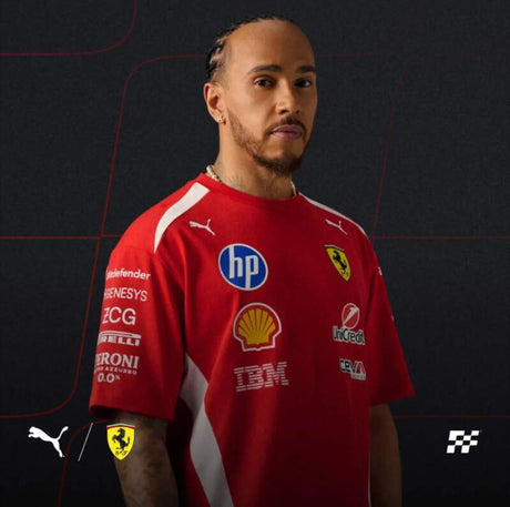 Koszulka Scuderia Ferrari F1 z logo sponsorów x Puma - edycja DRIVERS