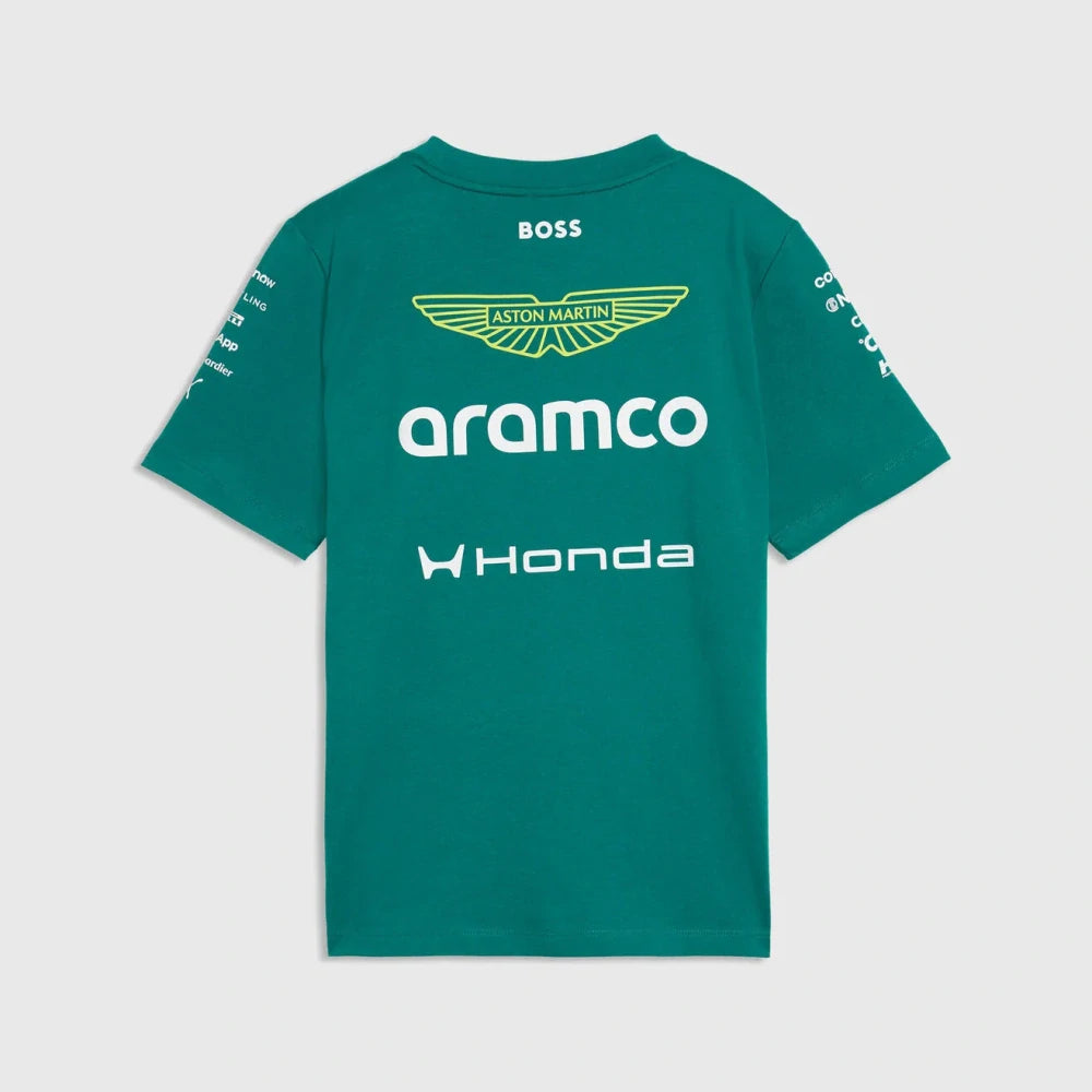 Aston Martin F1 Team Kids' T-Shirt 2026 – Green