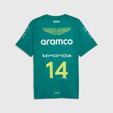 Aston Martin F1 Team Fernando Alonso #14 T-Shirt 2026 – Green